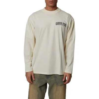 Good For Nothing Oversized Long Sleeve Revival T-shirt In Neutral