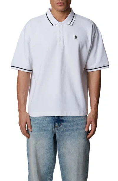 Good For Nothing Oversized Polo In White