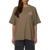 Good For Nothing Oversized Stamp T-shirt In Brown