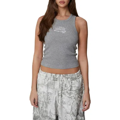 Good For Nothing Ribbed Icarus Vest In Gray