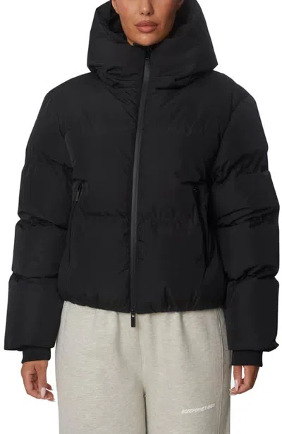 Good For Nothing Short Pp Padded Hooded Jacket In Black
