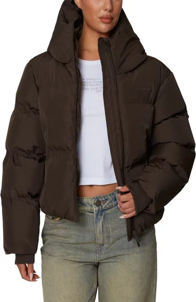 Good For Nothing Short Pp Padded Hooded Jacket In Multi