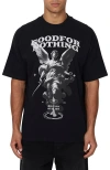 Good For Nothing Statue Print Relaxed T-shirt In Animal Print