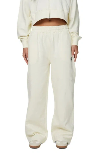 Good For Nothing Straight Leg Halftone Joggers In White