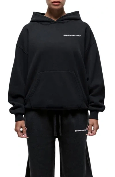 GOOD FOR NOTHING GOOD FOR NOTHING VINTAGE BLACK RELAXED HOODIE