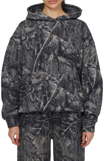 Good For Nothing Woodland Blackout Camo Relaxed Hoodie In Animal Print