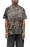 Good For Nothing Woodland Camo Print T-shirt In Multi