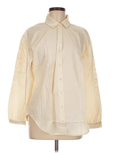Pre-owned Good Hart Long Sleeve Blouse In Ivory