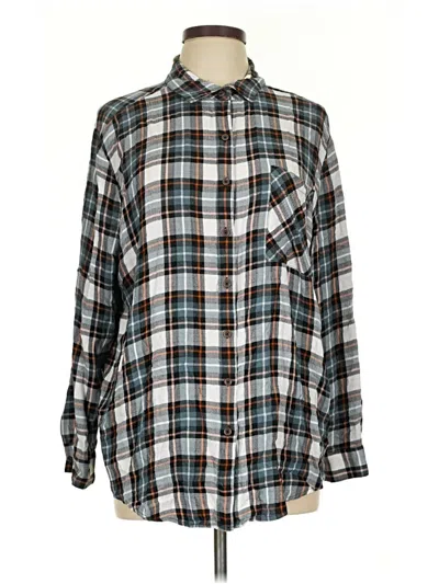 Pre-owned Good Hart Long Sleeve Button Down Shirt In Gray
