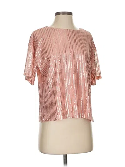 Pre-owned Good Hart Short Sleeve Blouse In Pink