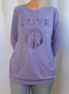 Good Hyouman Dave Love Pullover Sweater In Purple In Purple