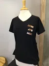 Good Hyouman Light And Love V-neck Tee In Black In Black