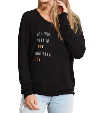 Good Hyouman Long Sleeve Sweater In Black In Multi
