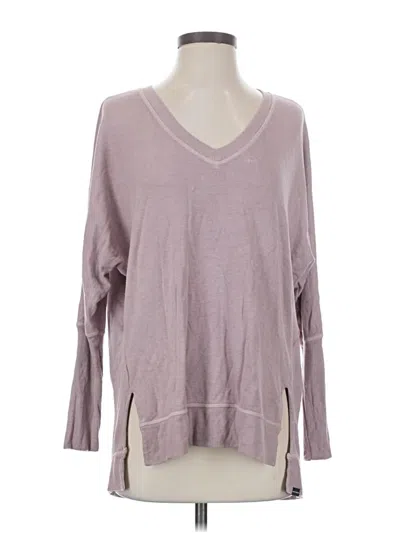 Pre-owned Good Hyouman Long Sleeve Top Purple V-neck Tops