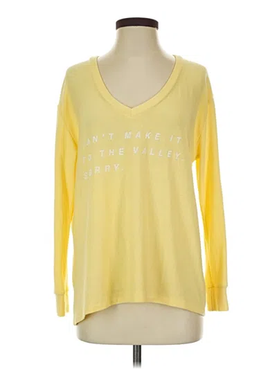 Pre-owned Good Hyouman Long Sleeve T-shirt In Yellow