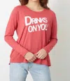 Good Hyouman Suzanne Long Sleeve Tee In Drinks On You In Multi