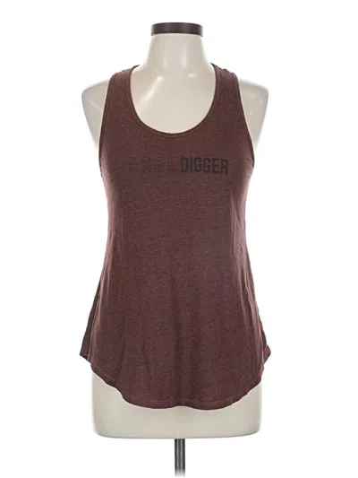 Pre-owned Good Hyouman Tank Top Brown Halter Neckline Tops