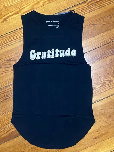 Good Hyouman Women's Gratitude Tank Top In Vintage Black