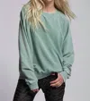 Good Karma Unisex - Vintage Washed Sweatshirt In Dill Weed In Multi