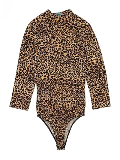 Pre-owned Good Luck Gem Bodysuit In Gold