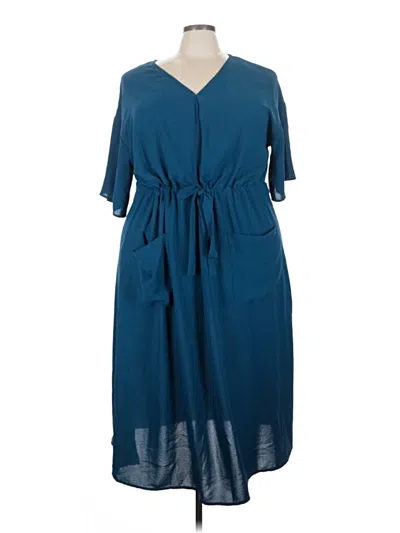 Pre-owned Good Luck Gem Casual Dress In Blue
