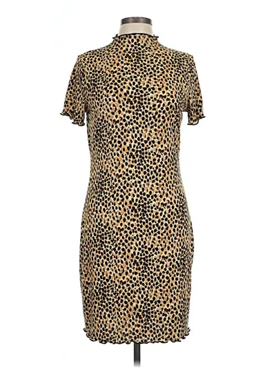 Pre-owned Good Luck Gem Casual Dress In Gold