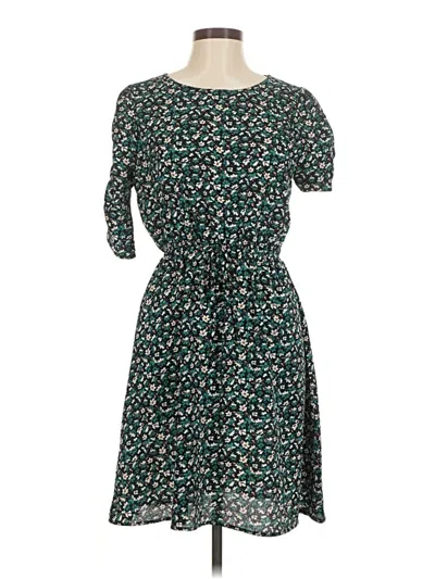 Pre-owned Good Luck Gem Casual Dress In Green