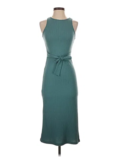 Pre-owned Good Luck Gem Casual Dress In Teal