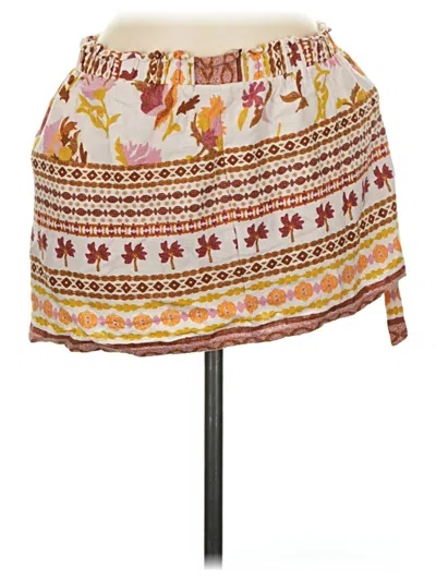 Pre-owned Good Luck Gem Casual Skirt In Ivory