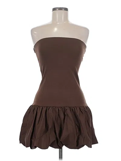 Pre-owned Good Luck Gem Cocktail Dress In Brown