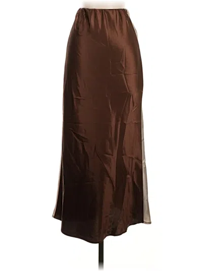 Pre-owned Good Luck Gem Formal Skirt In Brown