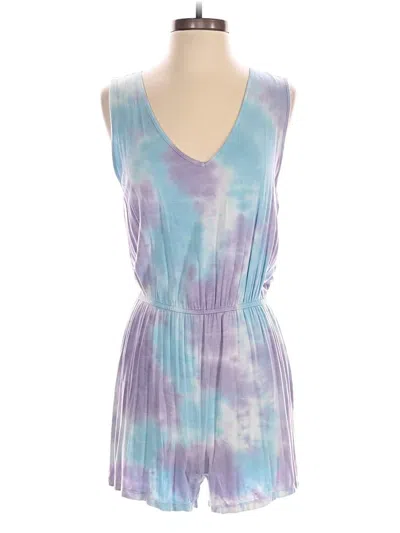 Pre-owned Good Luck Gem Romper In Blue