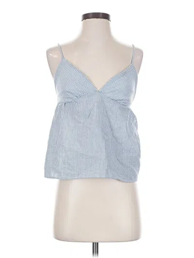 Pre-owned Good Luck Gem Tank Top Blue Halter Neckline Tops