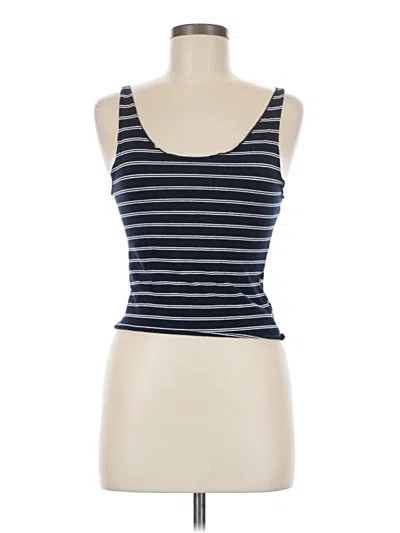 Pre-owned Good Luck Gem Tank Top Blue Strapless Neckline Tops