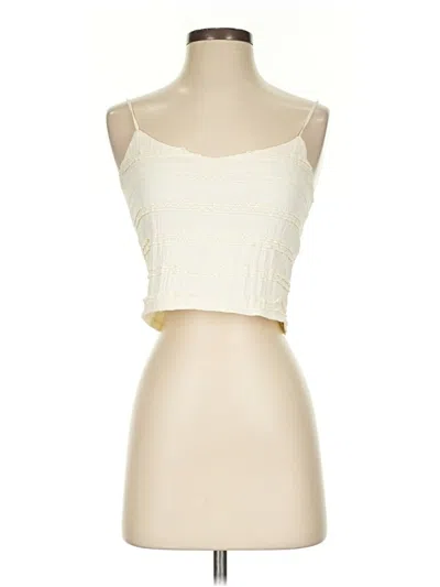 Pre-owned Good Luck Gem Tube Top Ivory Strapless Neckline Tops