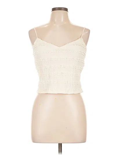 Pre-owned Good Luck Gem Tube Top Ivory Strapless Neckline Tops