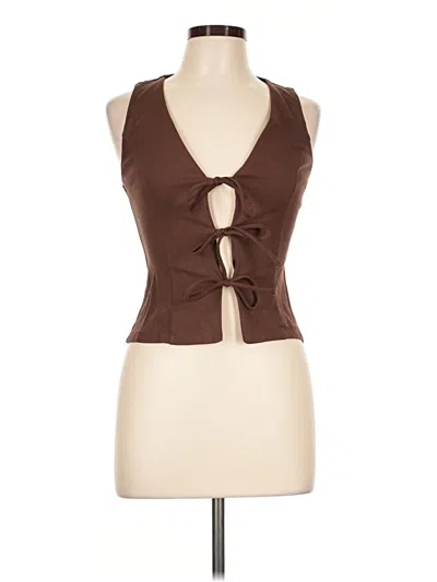 Pre-owned Good Luck Gem Vest In Brown