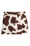 Good Luck Girl Kids' Faux Wrap Skort In Brown