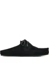 Good News Kindlin Lace-up Suede Mules In Black