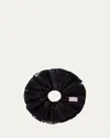 Good Squish B-e-a-utiful Hair Scrunchie In Black Silk/black Organza
