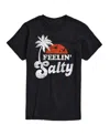 Good Vibes Llc Hybrid Apparel Trendy Juniors Feelin Salty Graphic Tee In Black