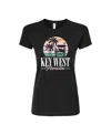 Good Vibes Llc Hybrid Apparel Trendy Juniors Key West Graphic Tee In Black