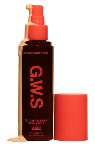 Good Weather Skin All-over Sun Milk Face & Body Spf 30 In Multi