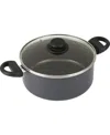 Goodcook Aluminum 4.7-quart Everyday Dutch Oven In Black