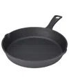 Goodcook Cast Iron 10" Pre-seasoned Skillet In Black