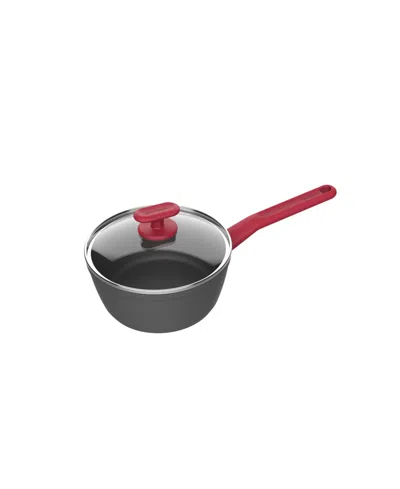 Goodcook Proease Aluminum Nonstick 2.5-quart Sauce Pan In Black