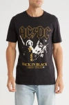 Goodie Two Sleeves Acdc Cotton Graphic T-shirt In Black