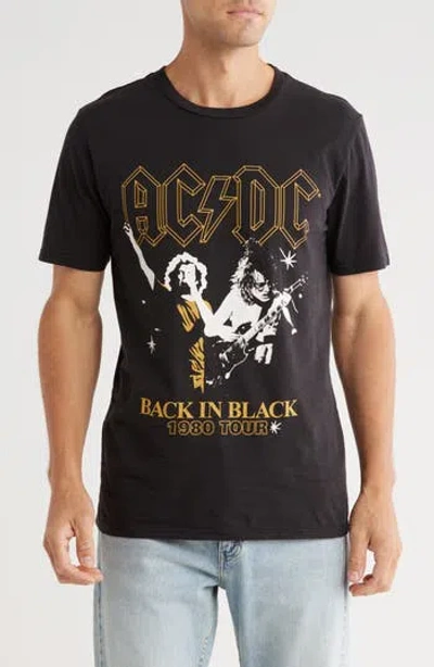 Goodie Two Sleeves Acdc Cotton Graphic T-shirt In Black