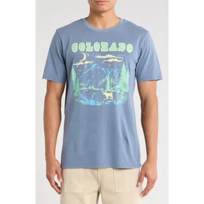 Goodie Two Sleeves Colorado Graphic T-shirt In Blue