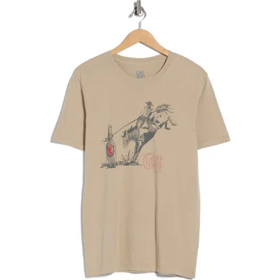 Goodie Two Sleeves Colt 45 Horseshoe Graphic T-shirt In Brown